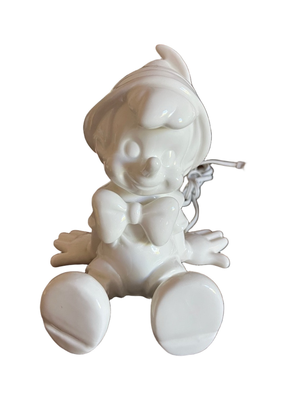 Vintage Walt Disney Company Schmid Pinocchio Ceramic Night Light Lamp